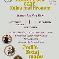 Bohoslužby 1.12.2024 - zborový deň, zlatí konfirmandi, koncert Dovalovcov